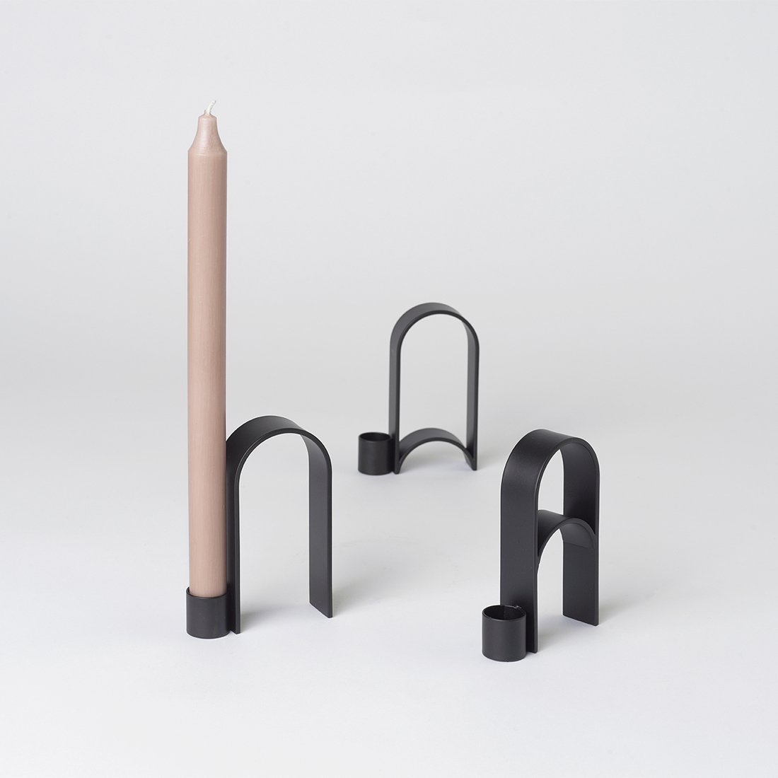 Kristina Dam Studio Arch Candleholder Vol. 3, Black - Floor Model - Grade B