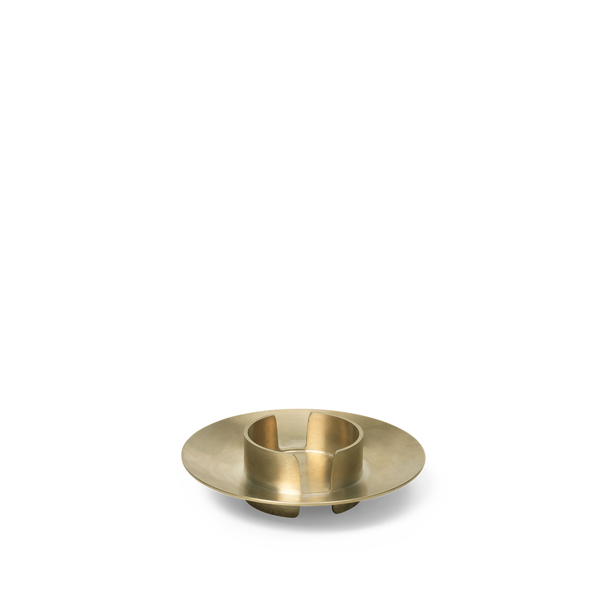 Block Candle Holder - Brass