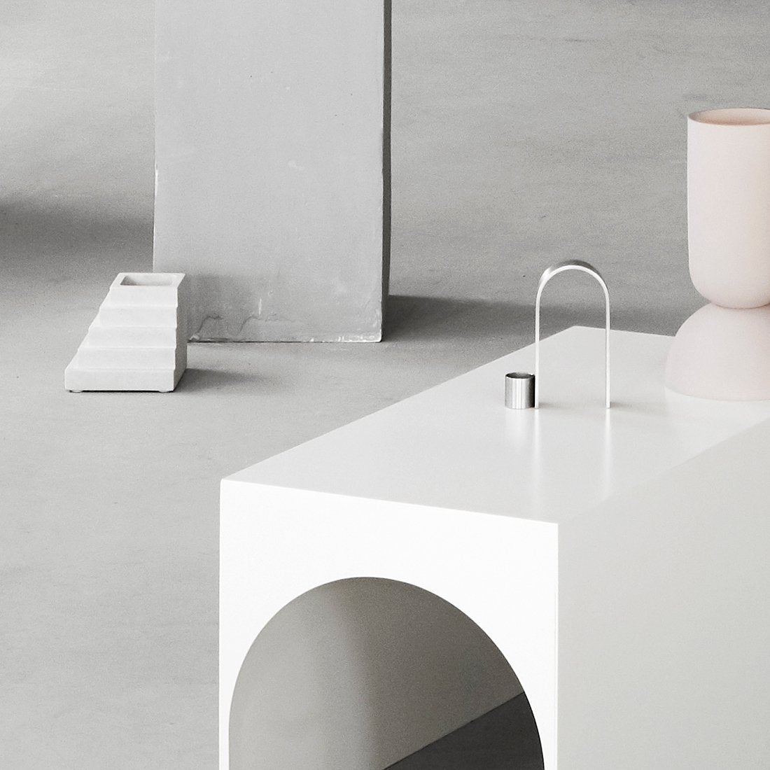 Kristina Dam Studio Arch Candleholder Vol. 1, Stainless Steel